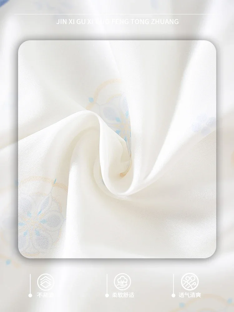 Осенний костюм Hanfu для девочек, новинка 2024, антикварный детский топ в национальном стиле Тан для маленьких девочек