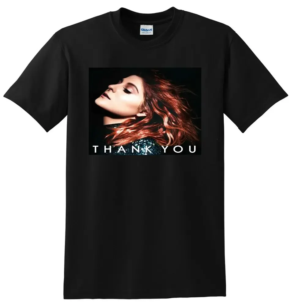 MEGHAN TRAINOR T SHIRT thank you vinyl cd cover SMALL MEDIUM LARGE XLHigh Quality 100%Cotton Short Sleeve