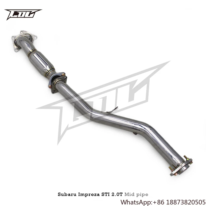 Factory Outlet Exhaust Mid Pipe for Subaru Impreza STI 2.0T 2003-2007 Car Exhaust System Stainless Steel Middle Exhaust Pipe