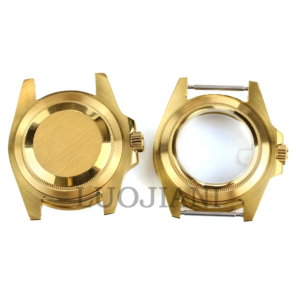 Gold 40mm Watch Case NH35 Watch Accessories Fit NH34 NH35 NH36 Movement Stainless Steel Submariner GMT YACHT-MASTER Case