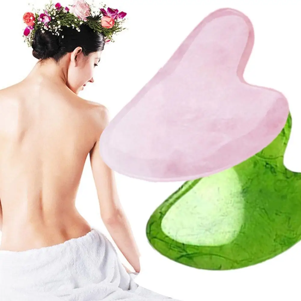 ลูกกลิ้งนวดหน้าและตัวแบบสองหัว ทำจากเรซิ่น ใช้สำหรับกัวซา บำรุงผิวหน้า เพื่อความงามและสุขภาพ ไม่ใช่หินหยก