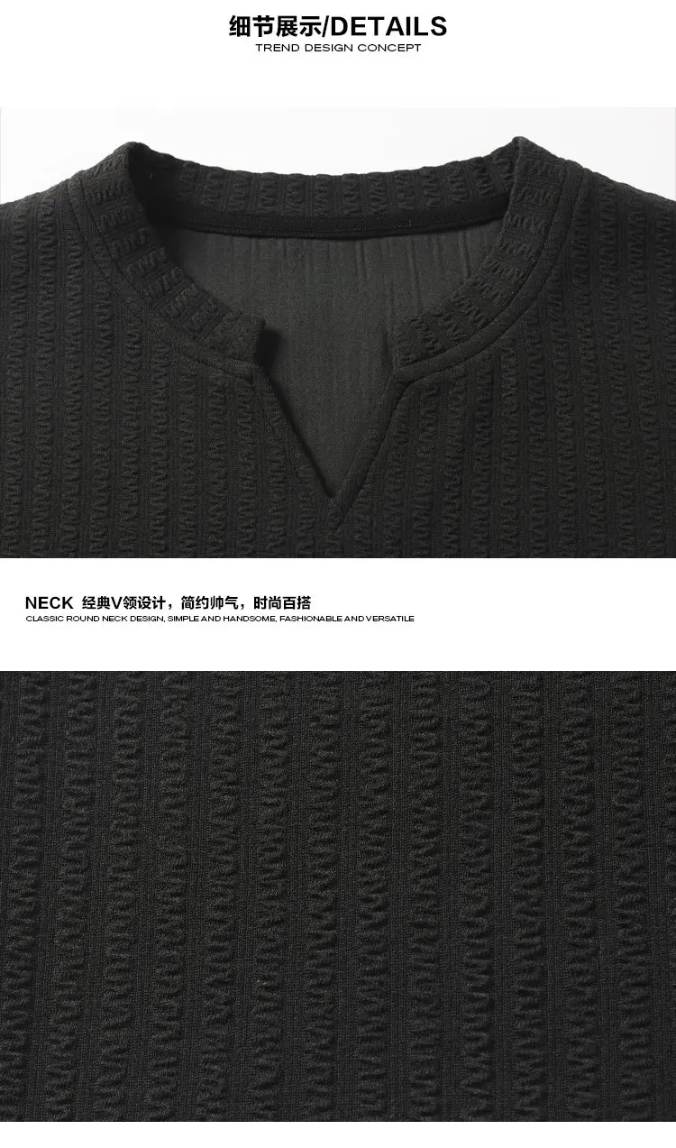 Herren V-Ausschnitt Stehkragen Ärmelloses Tanktop aus Waffelstrukturierter Stoff Locker Sitzend Atmungsaktiv Lässige Alltagsweste Pullover – Detail 9