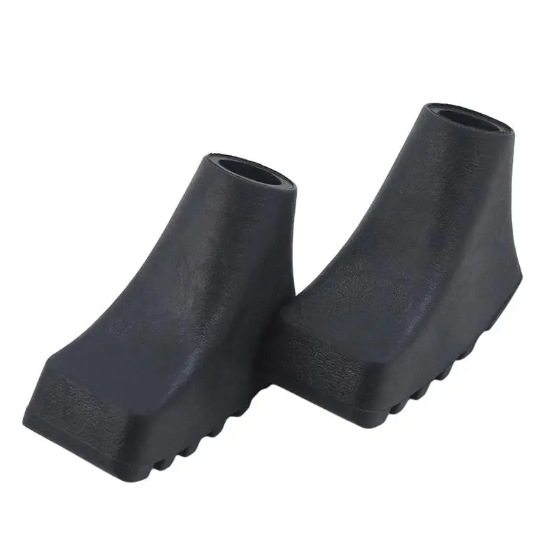 10Pcs Non-falling Trekking Pole Tip Protectors Soft Rubber Buffer Pads Anti-slip Replacement Tips for Outdoor Hiking Climbing