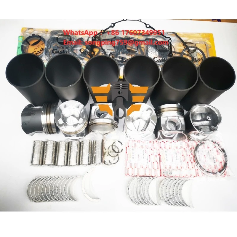 For YUCHAI YC6J190-20 Repair Rebuild Kit Piston  Ring Cylinder Liner Complete Gasket Kit  Crankshaft Conrod Bearing