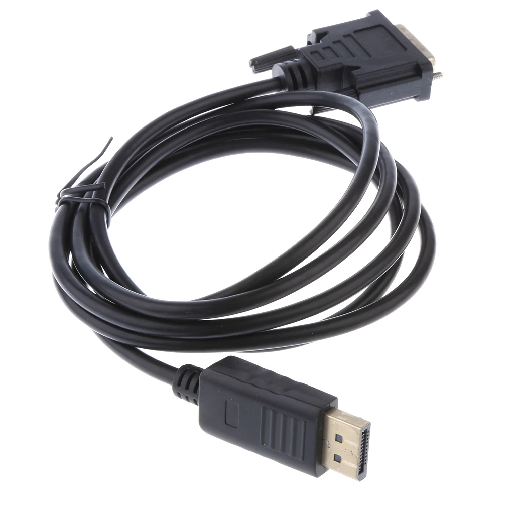 Gold Plated DisplayPort to DVI Male to Male Adapter 1.8M/6FT for DVI Monitor