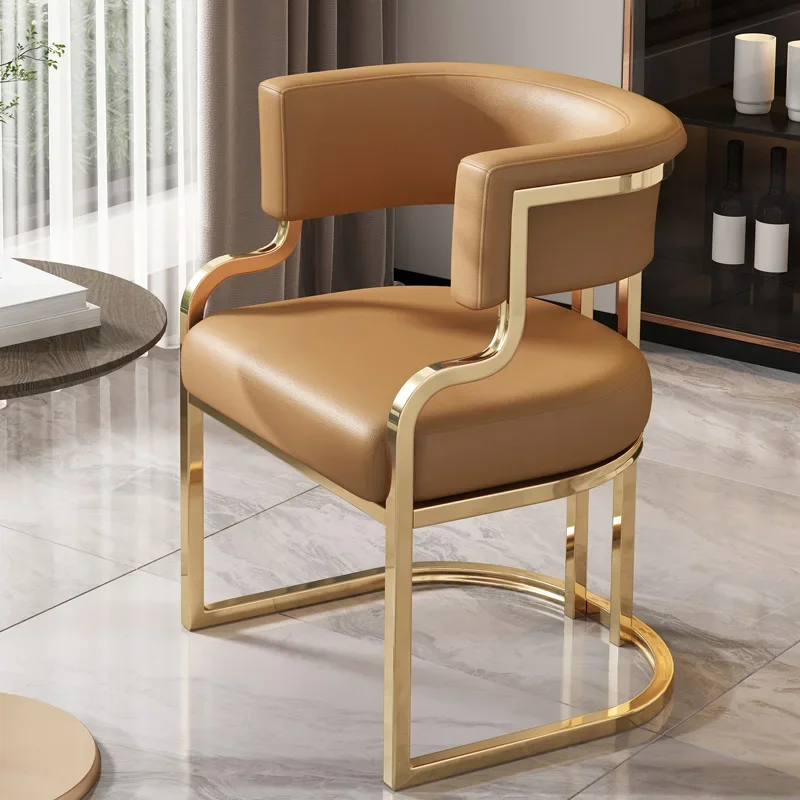 Modern Luxury Dining Chair Kitchen Accent Banquet Luxury Dining Chair Design Gold Party Sillas Para Comedor Balcony Furniture