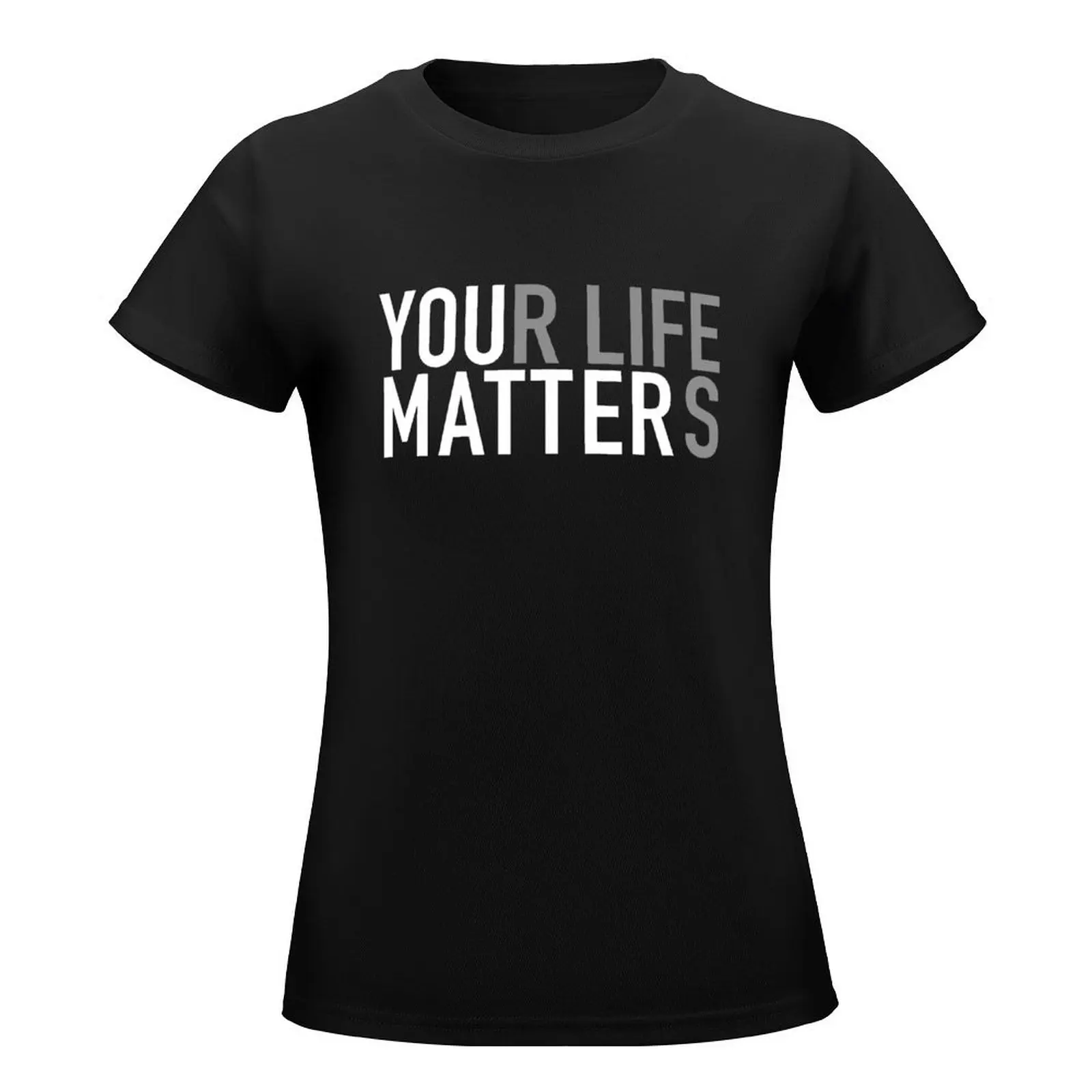 You Matter-Camiseta con estampado de gato para mujer, ropa vintage, Camisetas estampadas