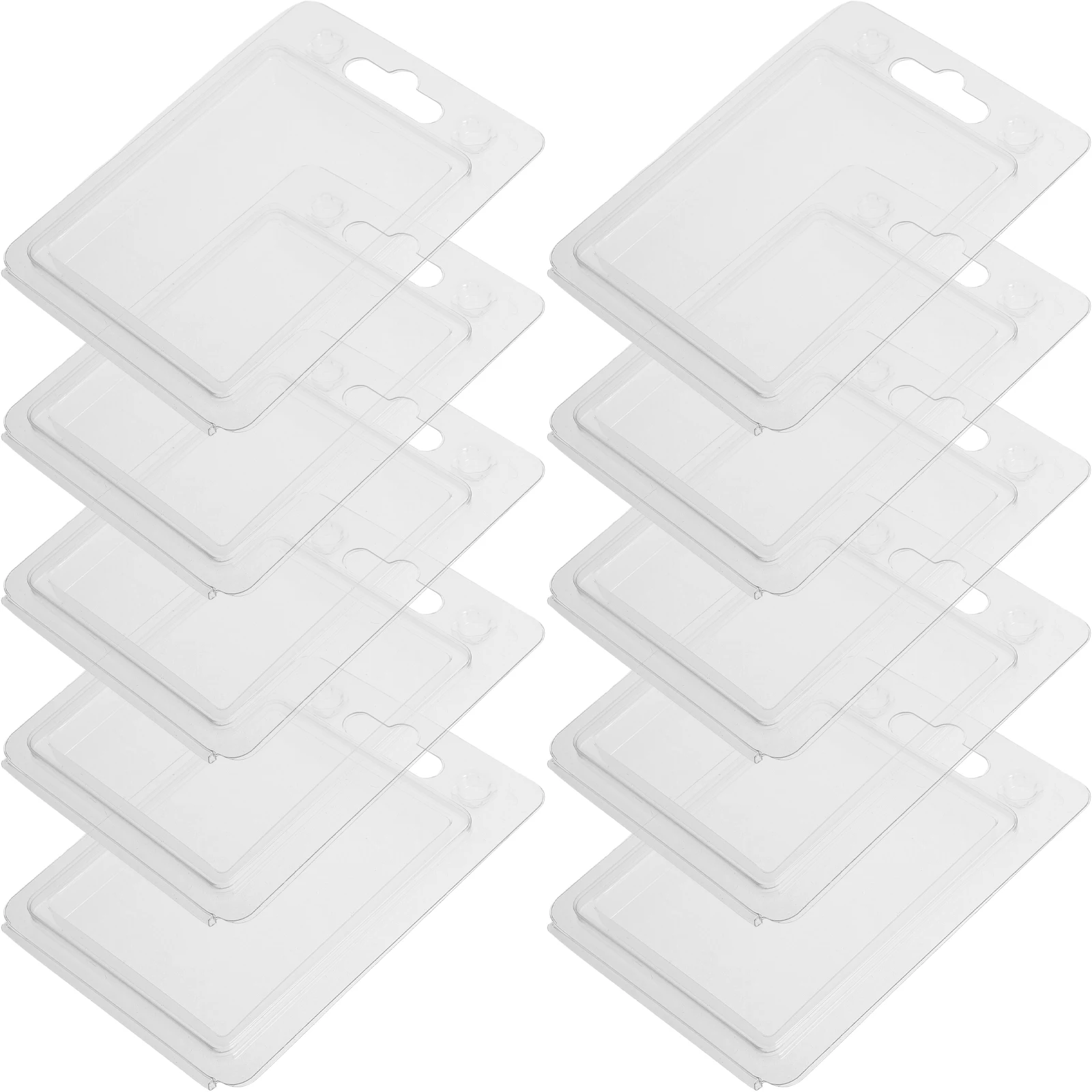 

10pcs Blister Packaging Display Case Clear Protective Shell Enclosure Transparent Blister Clamshell Cases Plastic Protector Pack