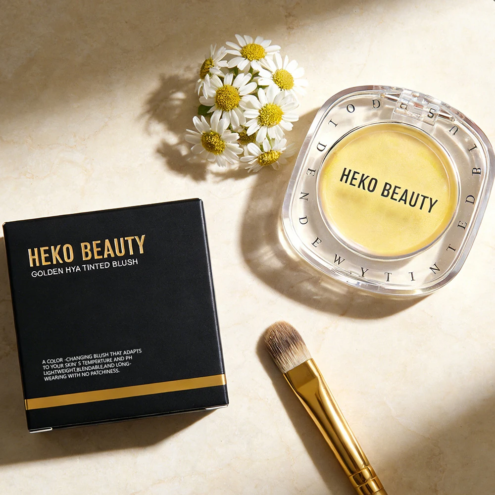 Rubor y Tinte Labial 2 en 1 con Cambio de Color Dorado, Fórmula con Ajuste de PH, Adaptación Inteligente del Color al Tono de Piel