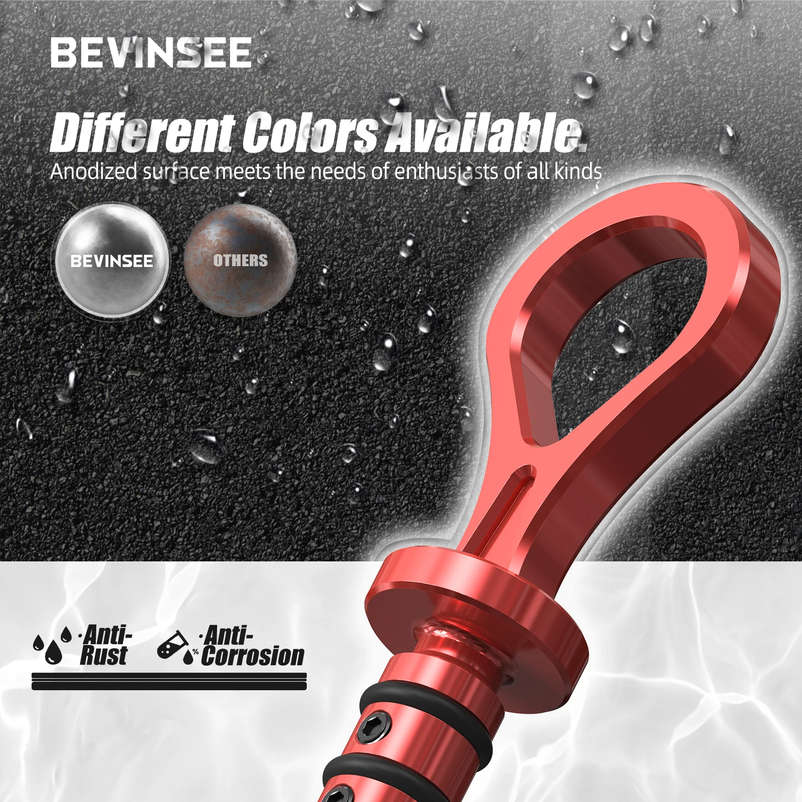BEVINSEE Oil Dipstick Handle for BMW E46 E39 Z4 E85/E86 323i 325i 328i 323ci 325ci 325xi 328ci 330ci 330xi 525i 528i 530i - view 5