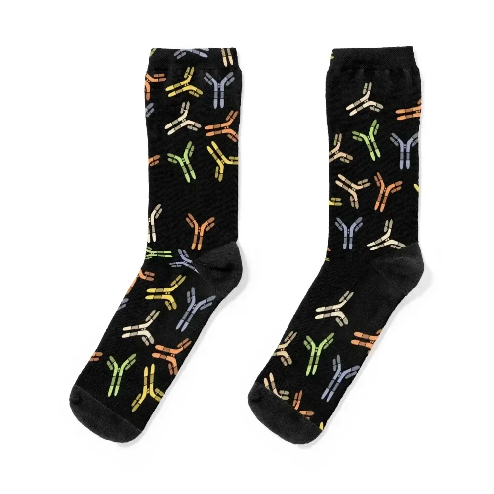 

Antibody Pattern Colorful Socks New year's retro gym fashionable Woman Socks Men's Running happy heated Socks Men Women's