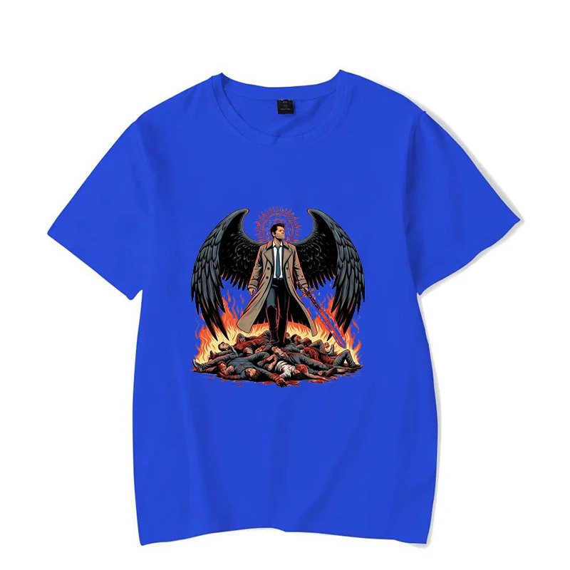 New Supernatural Printing T Shirts Unisex Fashion Short Sleeve T Shirt Summer Casual Loose T-shirt