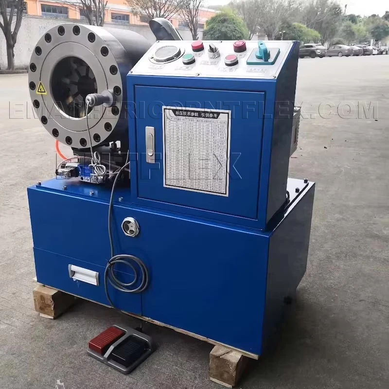 Customized Ce 1/4-2 10Sets Free Dies Automobile Wire Drawing Crimper Manual Hydraulic Hose Crimping Machine