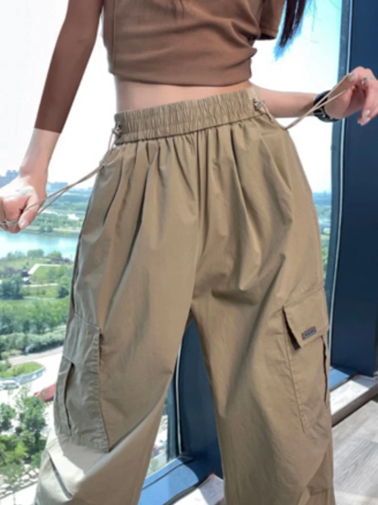 Khaki Workwear Pants Women's Autumn Winter New Sle Cuffed Not Legging Mountain Sports Casual Loose Fce Pants