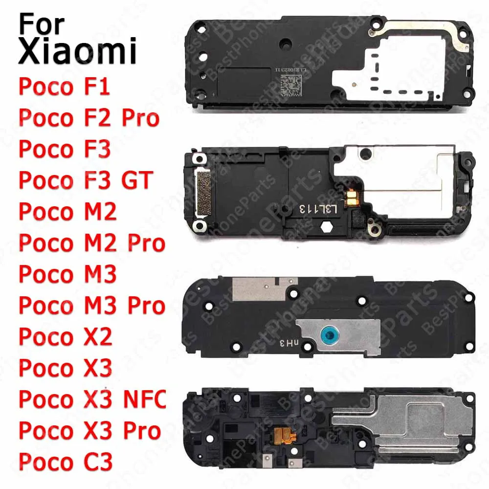 Loudspeaker For Xiaomi Pocophone Poco F1 F2 Pro F3 GT M2 M3 X2 X3 NFC C3 Loud Speaker Buzzer Ringer Sound Module Parts