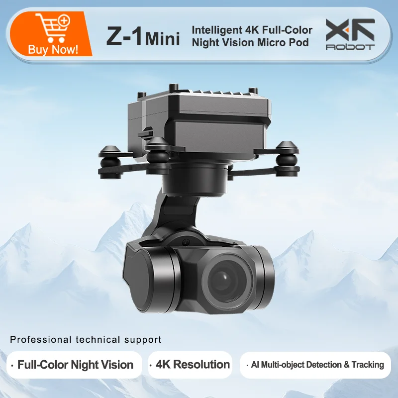 

XF-Z-1MINI 3-Axis gimbal Intelligent 4K Full-Color Night Vision Micro Pod Supports network, UART and S.BUS MAVLink and HDMI