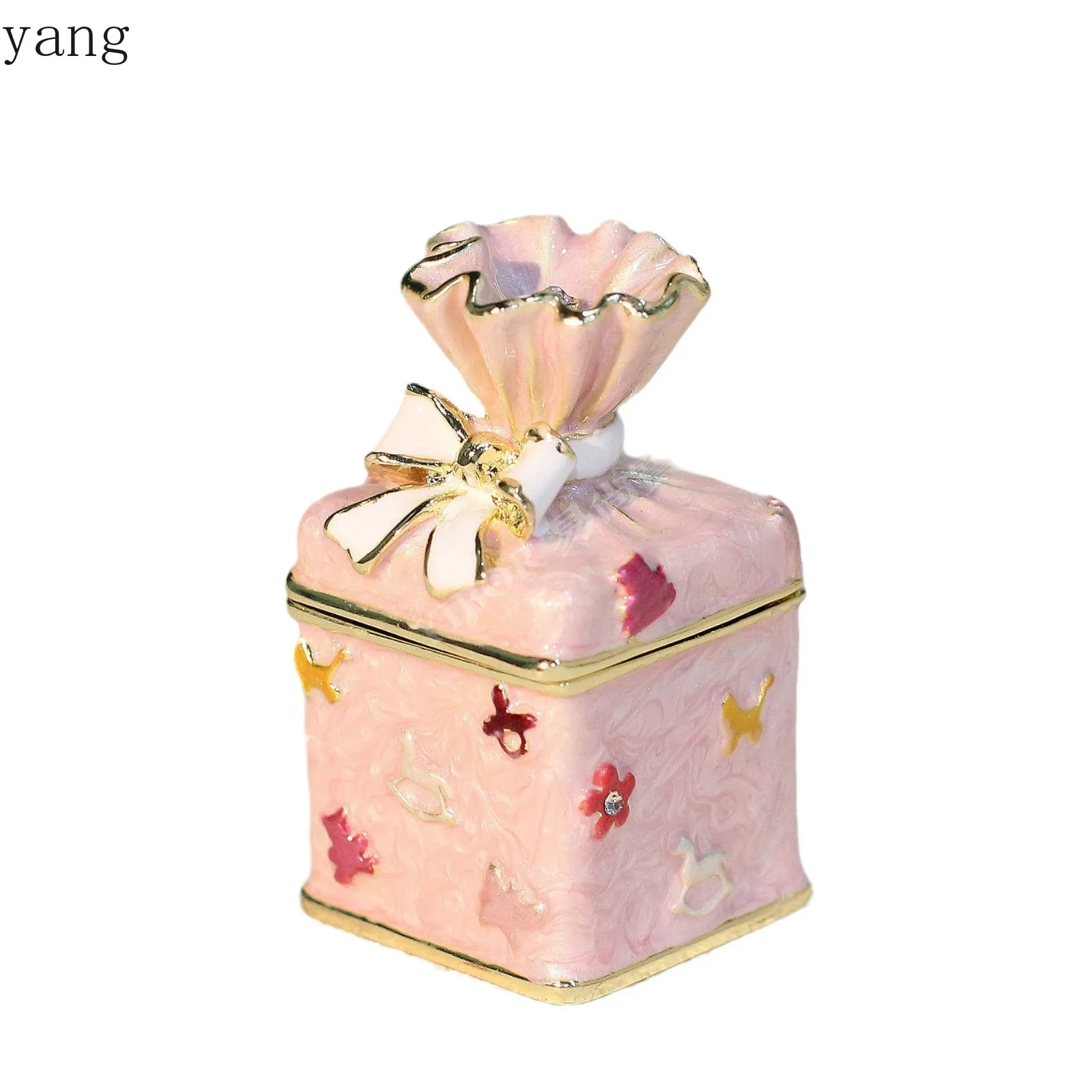 CX alloy jewelry box, enamel color candy, cute girl jewelry storage box