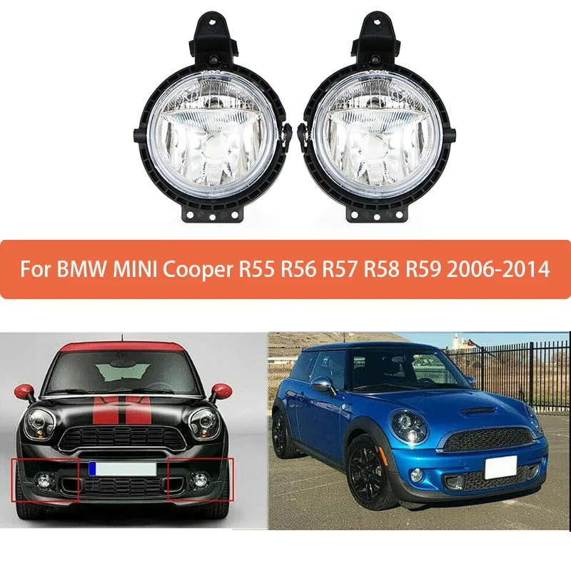 

Передний бампер, противотуманная фара, лампа для BMW MINI Cooper R55 R56 R57 для MINI Clubman, запасные части, прочный 63172751295