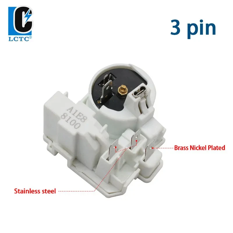 PTC 1pin 2pin 3pin relay refrigerator compressor overload protector start relay 110V no pin