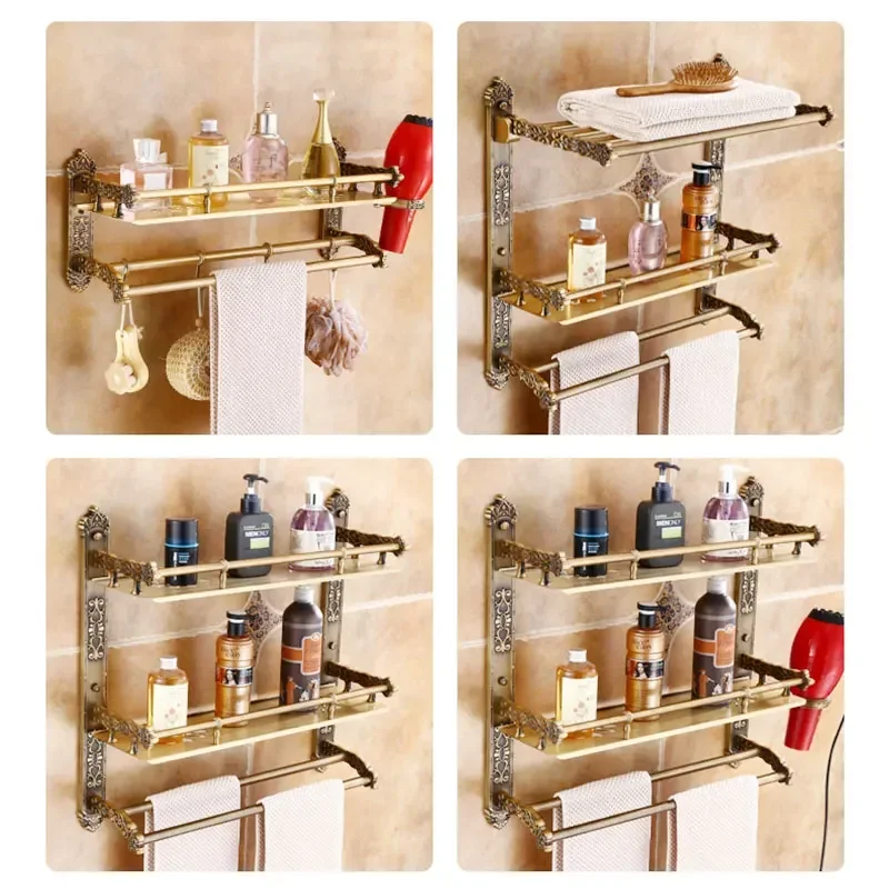 Toallero de aluminio portavasos Servilletas Salle Bain cocina baño Toalha Banheiro Toallero Adhesivo toallero estante de pared estante
