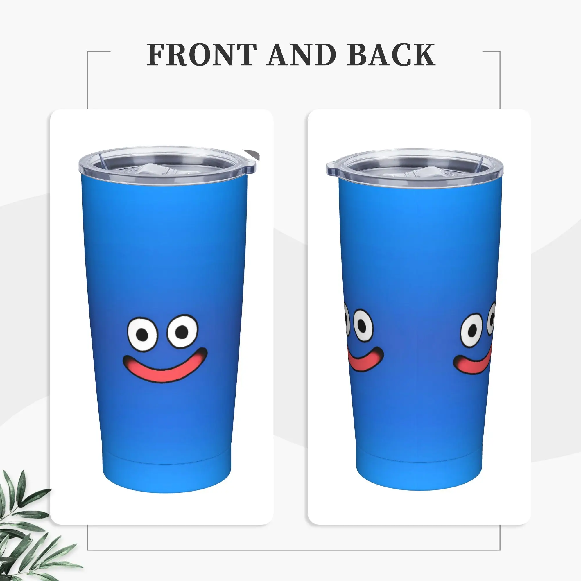 D-Dragon Quest Slime Stainless Steel Tumbler  Travelist Car Mugs Large Capacity Thermal Mug Cold Drink Milk Tea Water Bottle