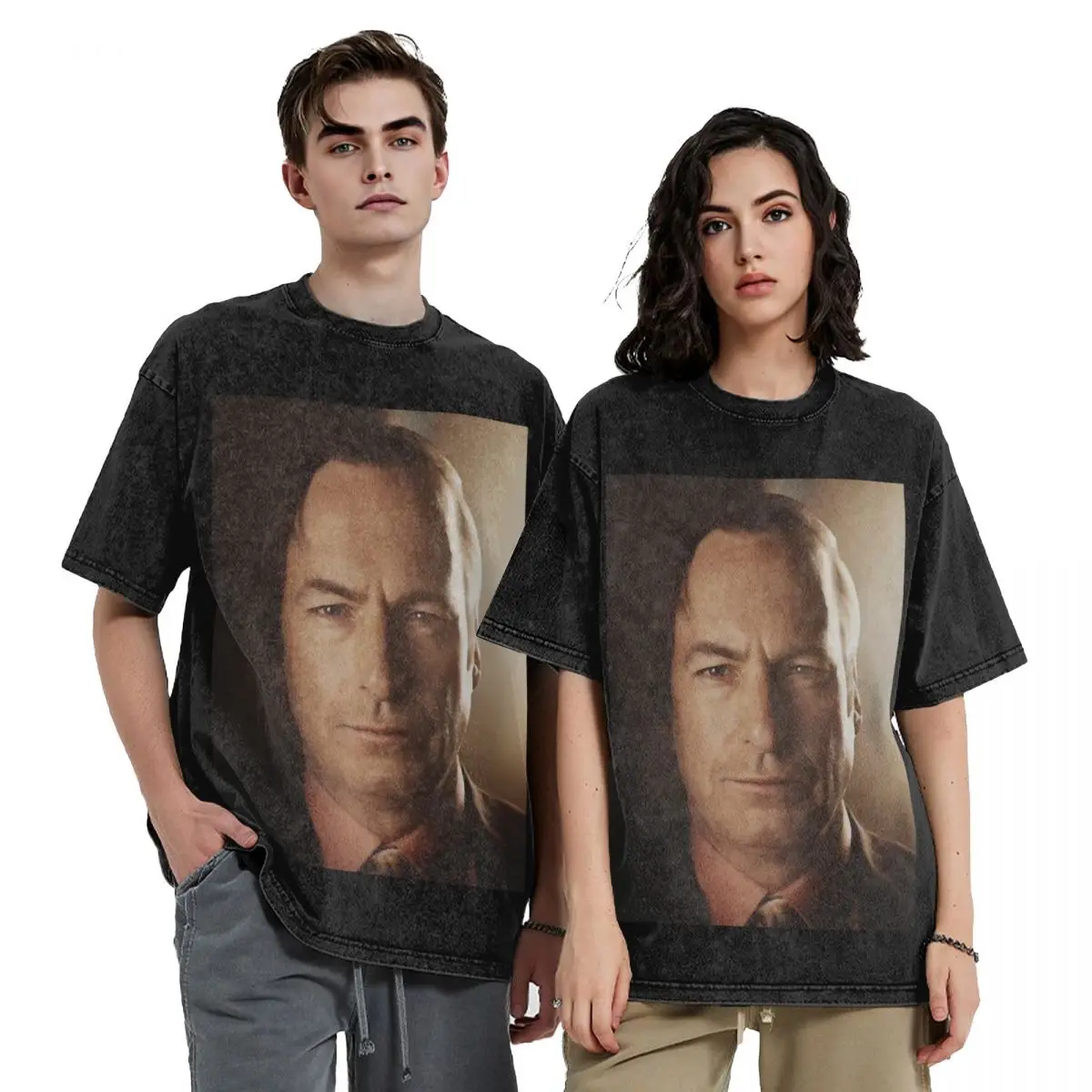 

3D Saul Goodman Meme Hip Hop Short Sleeve T-Shirts Washed Tops Tees Streetwear T Shirt Casual for Men Women