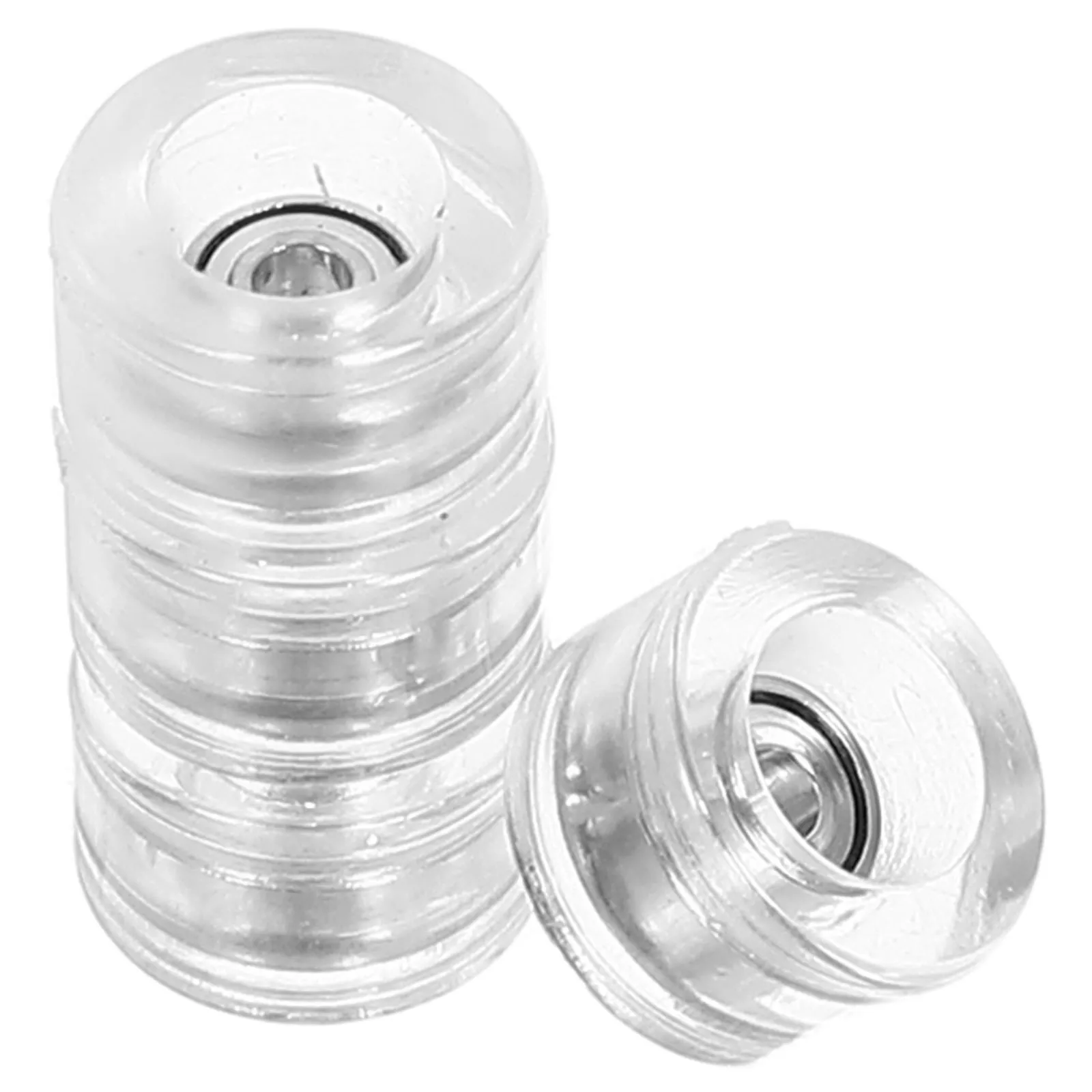 

4 Pcs Finger Skateboard Wheel Equipment Bearing Component Rocker Metal Wheels Replacement