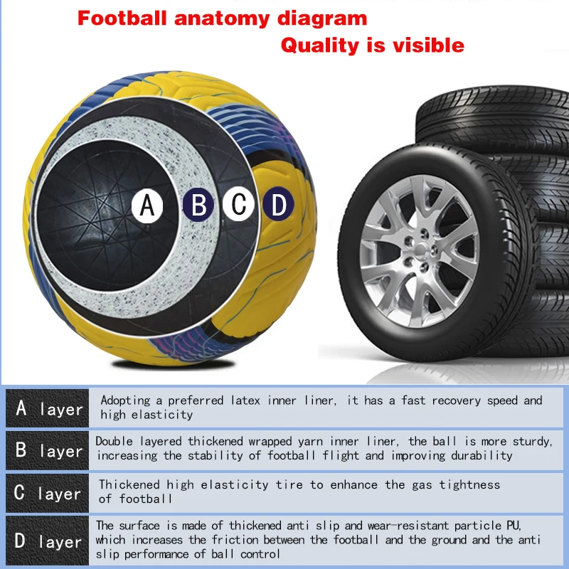 크기 5 축구 공 전문 공식 리그 축구 야외 경기 훈련 공 PU 소프트 매끄러운 열 접합 기술