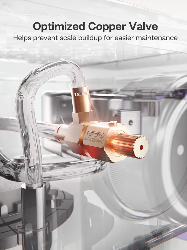 HiBREW 20Bar شبه التلقائي ماكينة قهوة اسبريسو درجة الحرارة قابل للتعديل 58 مللي متر Portafilter الباردة/الساخنة ماكينة صنع القهوة المعدنية CaseH10A