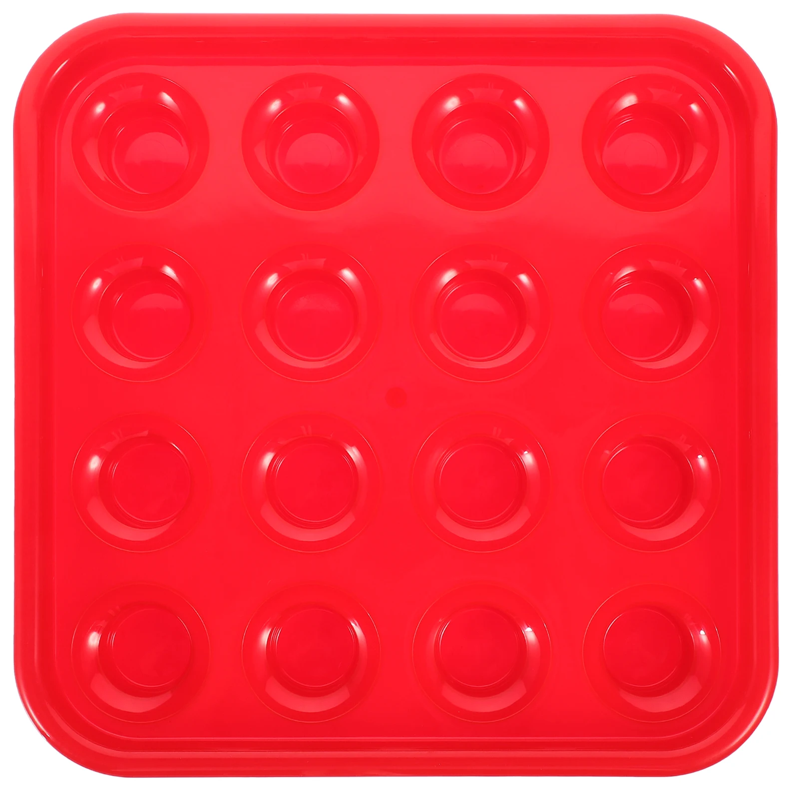 

Pool Ball Holder Tray for 16 Balls Red Storage Organizer Suitable Room Billiards Club Plastic Durable Fits Standard