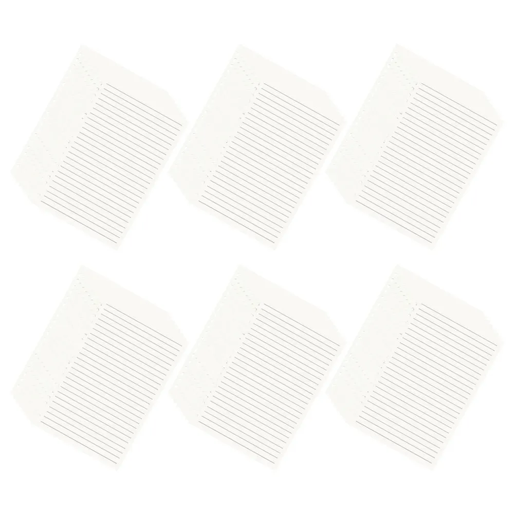 

Practical Notepad Refills 6 Books Portable Loose-Leaf Paper for Writing Planning Studying Filler Pages