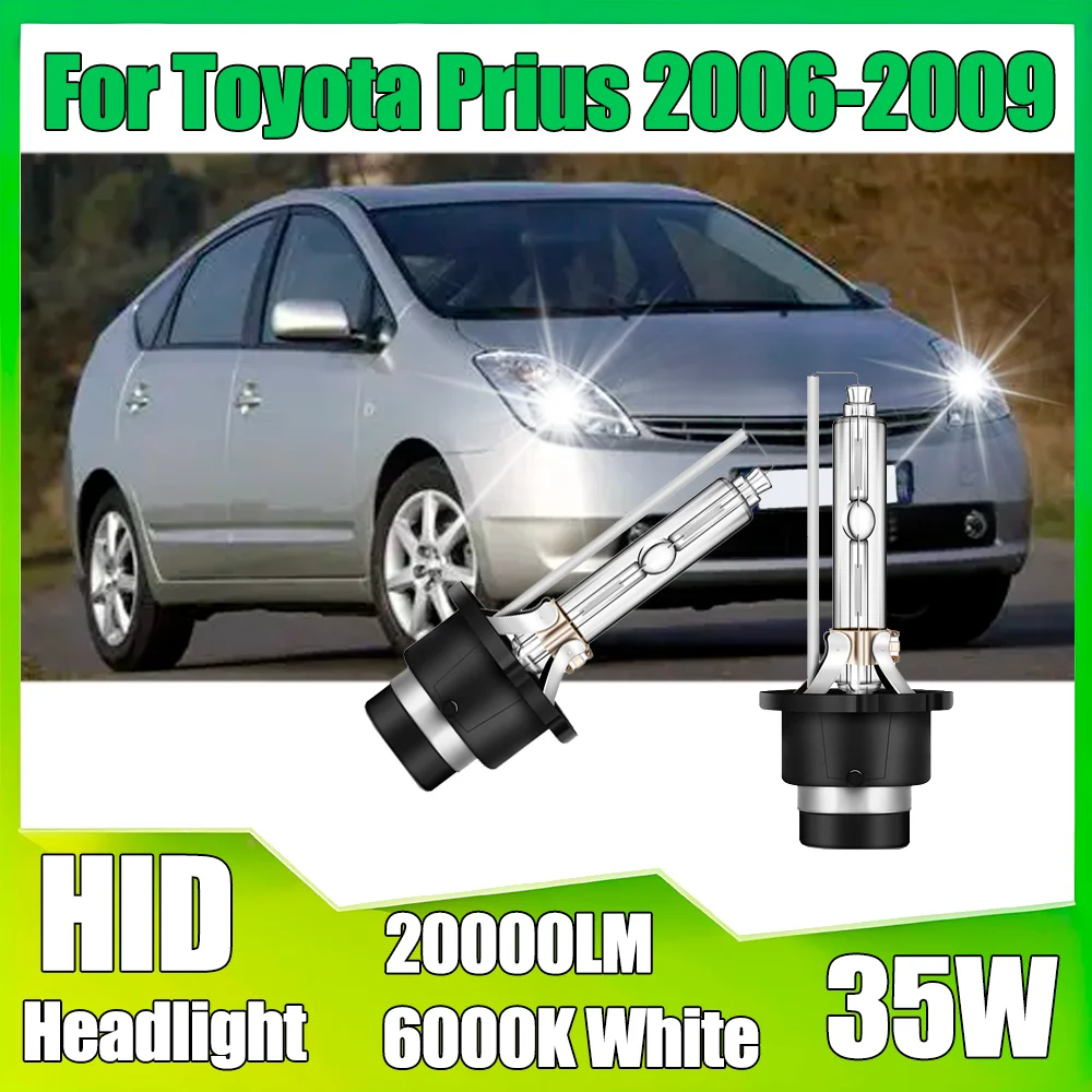 

2 шт. автомобильные фары D4S, 6000K, белые, 35 Вт, ксеноновые, Plug and Play, 20000 лм, передние фары, 12В 24В, для Toyota Prius 2006-2009