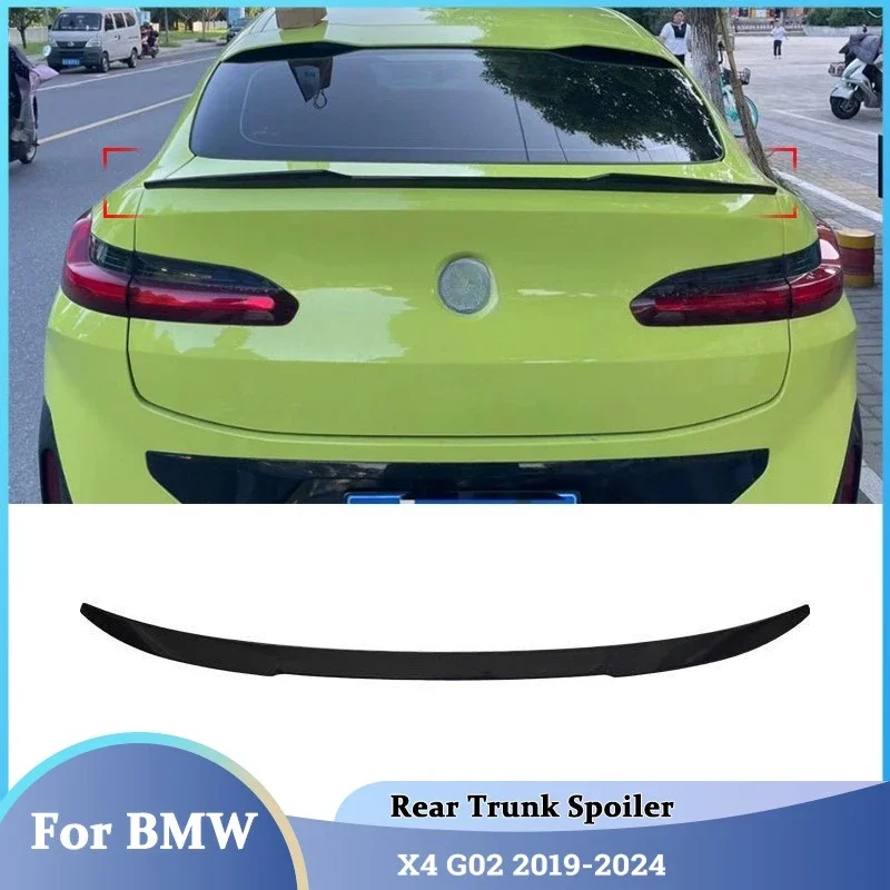 For BMW X4 G02 2019 2020 2021 2022 2023 2024 Car Tail Wings Fixed Wind Spoiler Modification Rear Wing Decoration Car Accessories