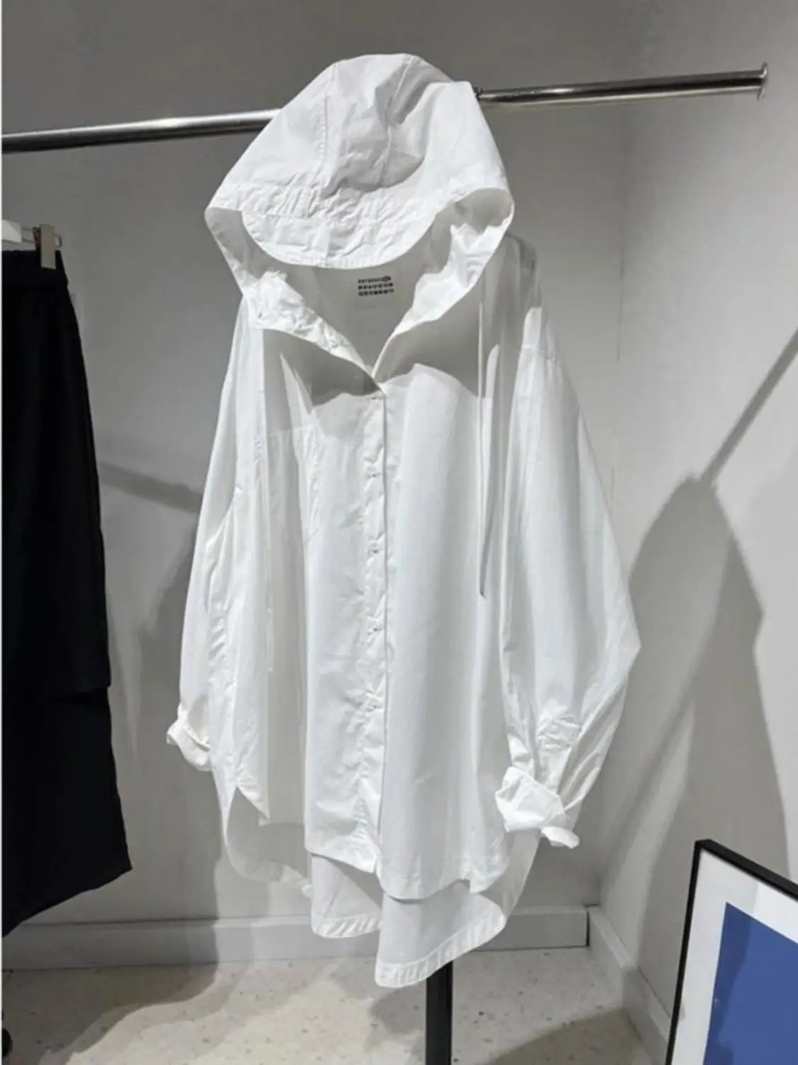 

plus Size 300 Pou Loose Meat Covering Sun Protection irt Men's Long Sve Hooded Jaet Casual Loose Fit Autumn irt