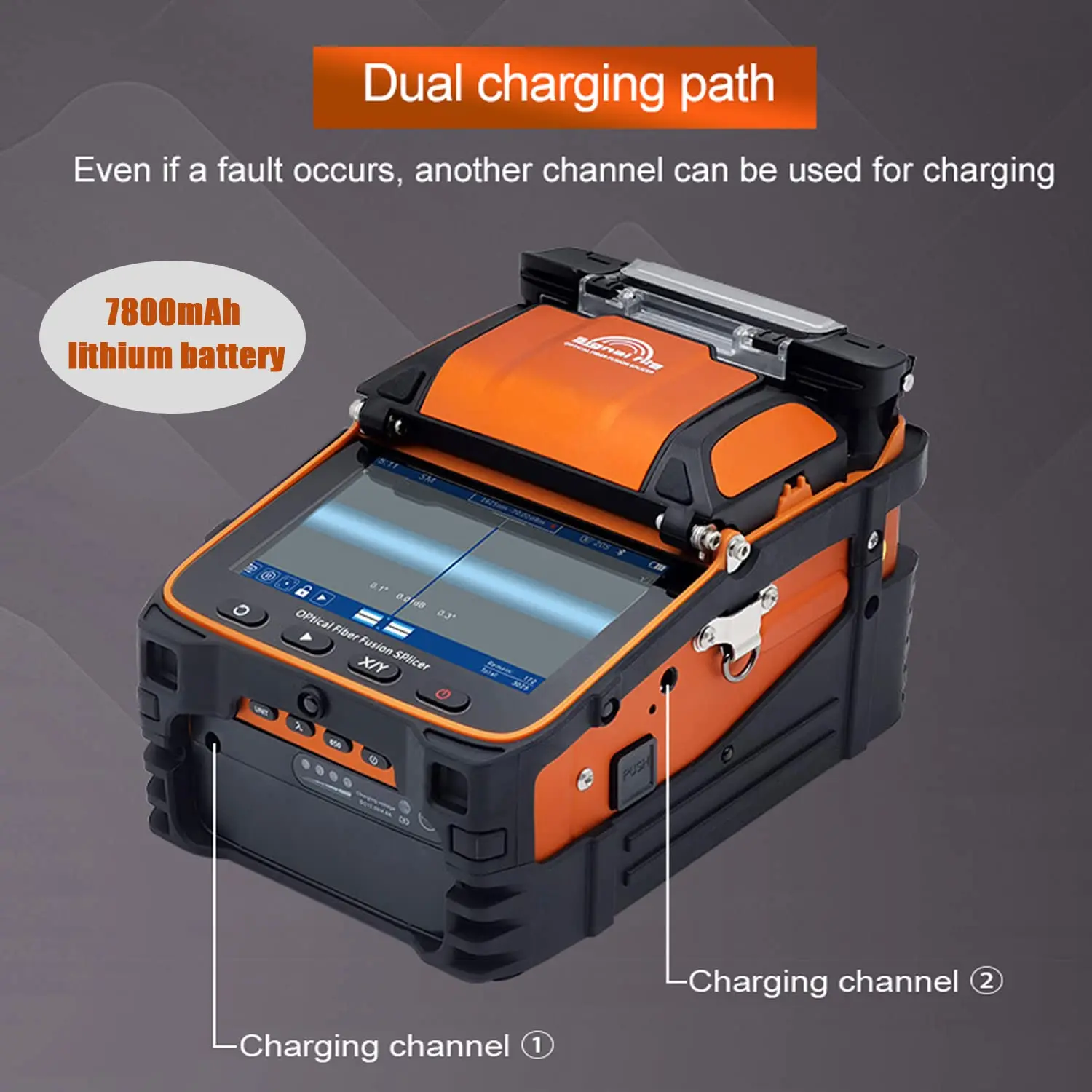 AI-9 Fusion Splicing Six Motor Core Alignment Fiber Fusion Splicer Automatic FTTH Fiber Optical Welding Splicing 5S Heating 15S