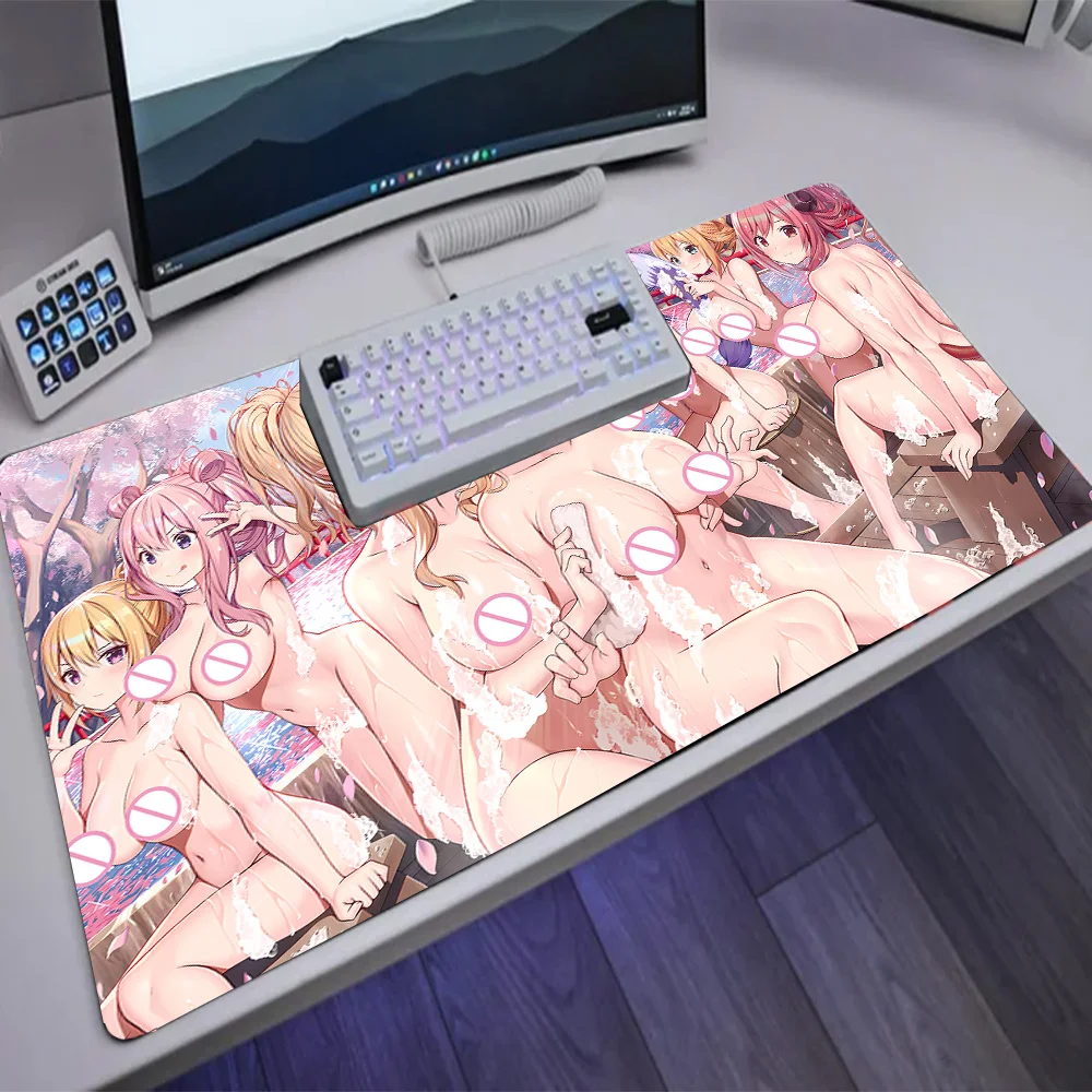 Naked Girls Mouse Pad with Tits Uncensored Hentai Custom with Chest Nsfw Soft Boobs Figure Adult Boobs Sex Large Keyboard Mats