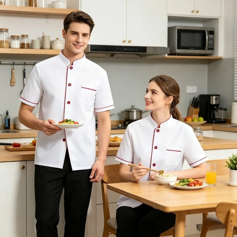 Four Season Universal Chef's Clothing, Hot Pot Restaurant, Workwear, School Cafeteria, Kindergarten Restaurant, Kitchen Workwear
