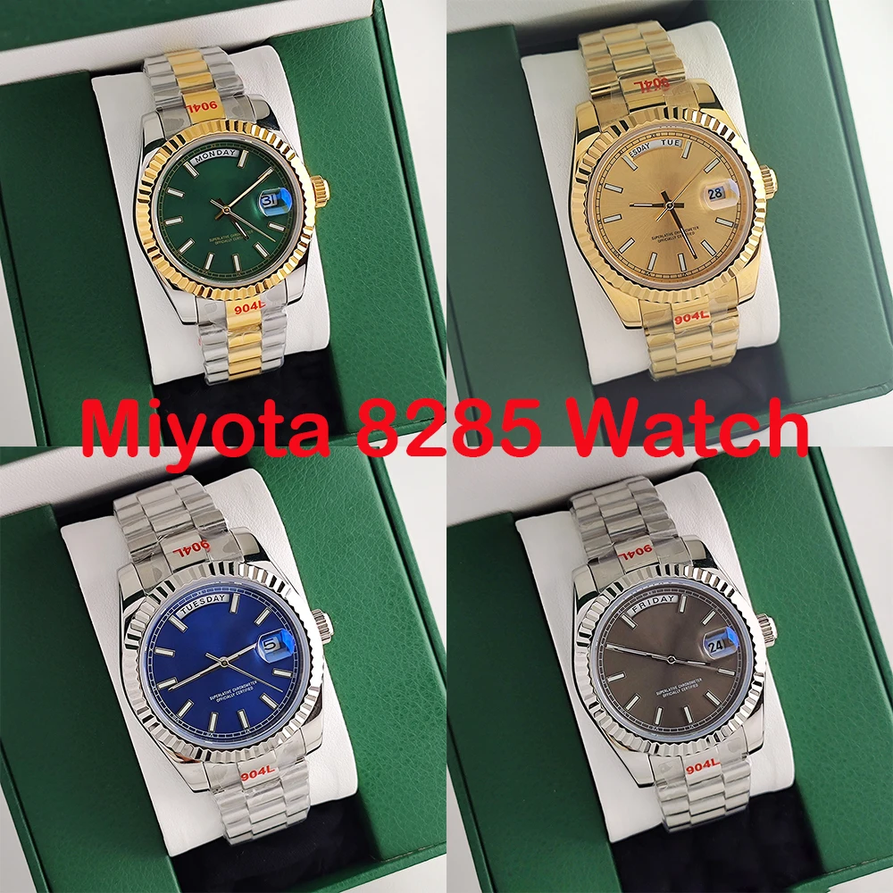 

Miyota 8285 Customized Men's Watch Automatic Movement Mechanical Watch Sapphire Glass Case Men's Watch