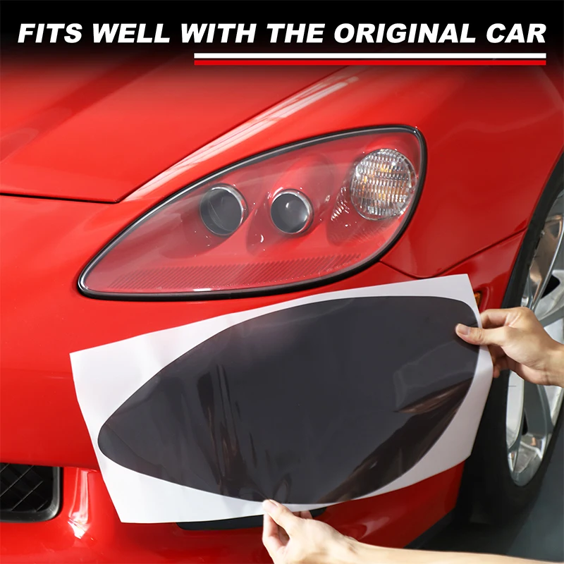 

For Chevrolet Corvette C6 2005-2013 TPU Black Car Headlight Fog Light Tint Film Sticker Decoration Car Body Film Auto Accessorie