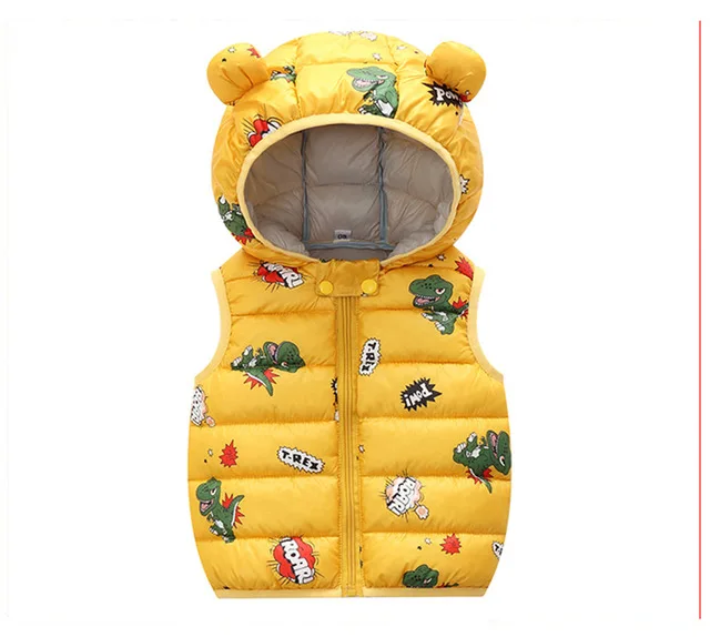 

Low price children down jacket new winter fashion children sleeveless vest casual warm hooded down jacket