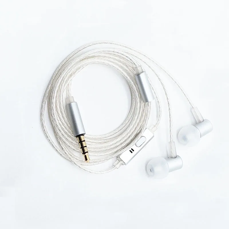 Auricolare HIFI entry level Auricolari di piccole dimensioni Auricolari cablati per dormire con microfono per cellulare