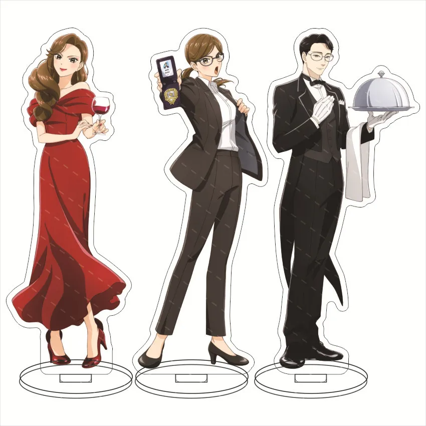After Dinner Mysteries Acrylic Stand Model Plate Decoration Desk Figure Display Friends Girls Gifts Peripheral Products Cartoon
