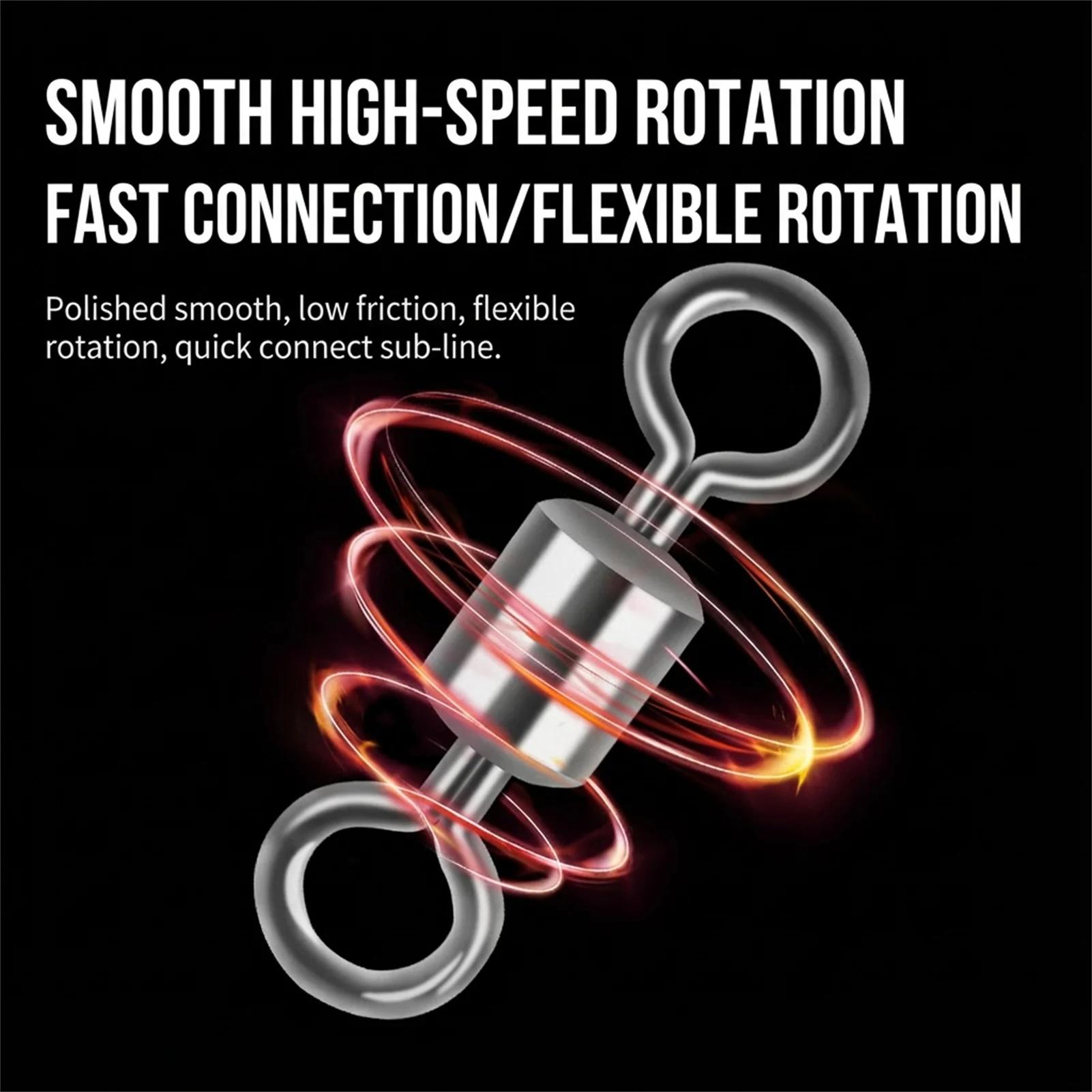 

50pcs 8-shaped Swivel Connectors Strong Tension Fishing Rod Connecting Ring Universal Quick Link Swivel Fishing Accessories