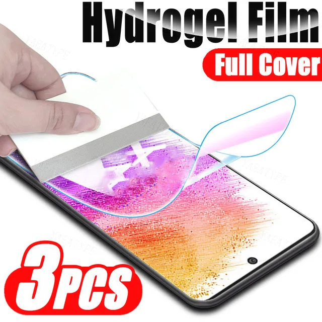 Film de protection d'écran hydrogel pour téléphone, Xiaomi Redmi 12 5G, Redmi Note 11, 10 Pro, 12S, 11S, 10S, 12 Pro Plus, 3 pièces