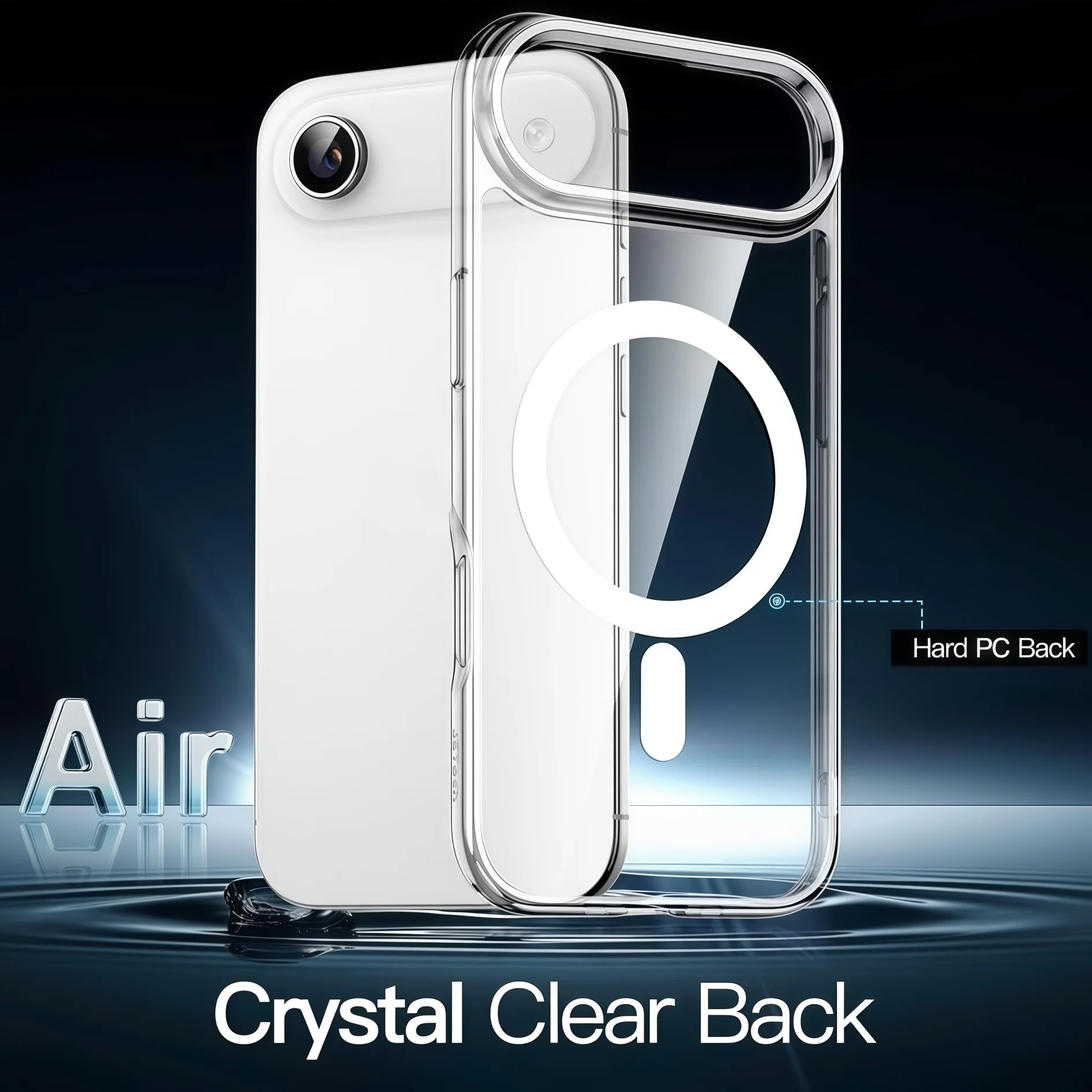 Crystal Clear Magnetic , Highly Translucent With Magnetic TPU Phone Case For iphone Air , Gifts for Girls, Holiday Gifts