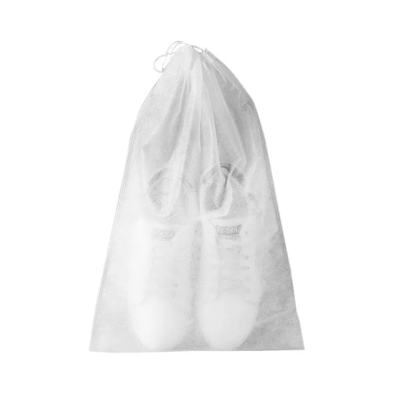 Drawstring Shoe Storage Bag Dustproof Breathable Quick Dry Organizer Pouch Travel Home Closet Non Woven Portable Hanging Protect view 6