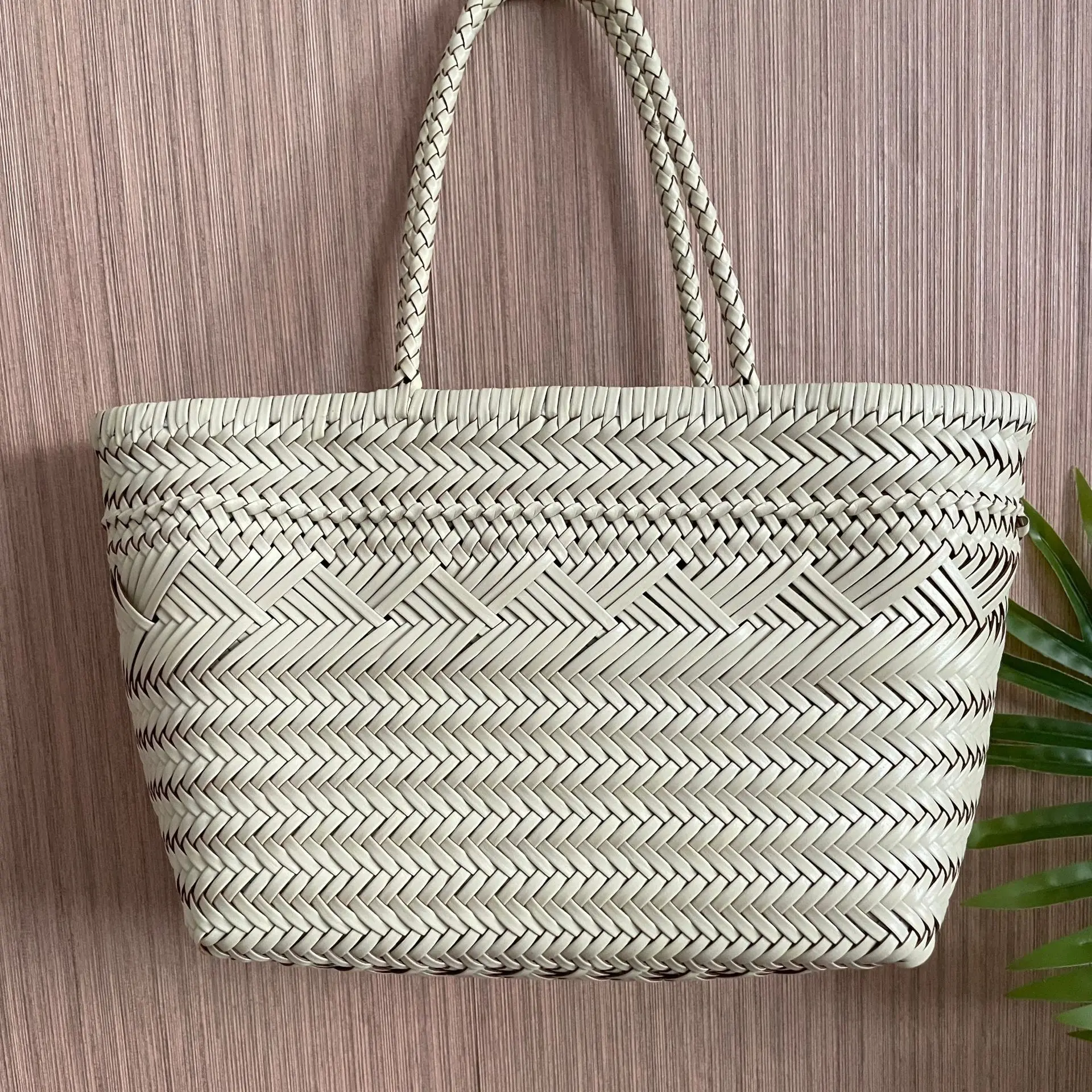Weave Tote Top Quality Women Basket Shopping Bags Hollow Beach Vintage Hobos bag Manual Woven Genuine Leather Hand Bags