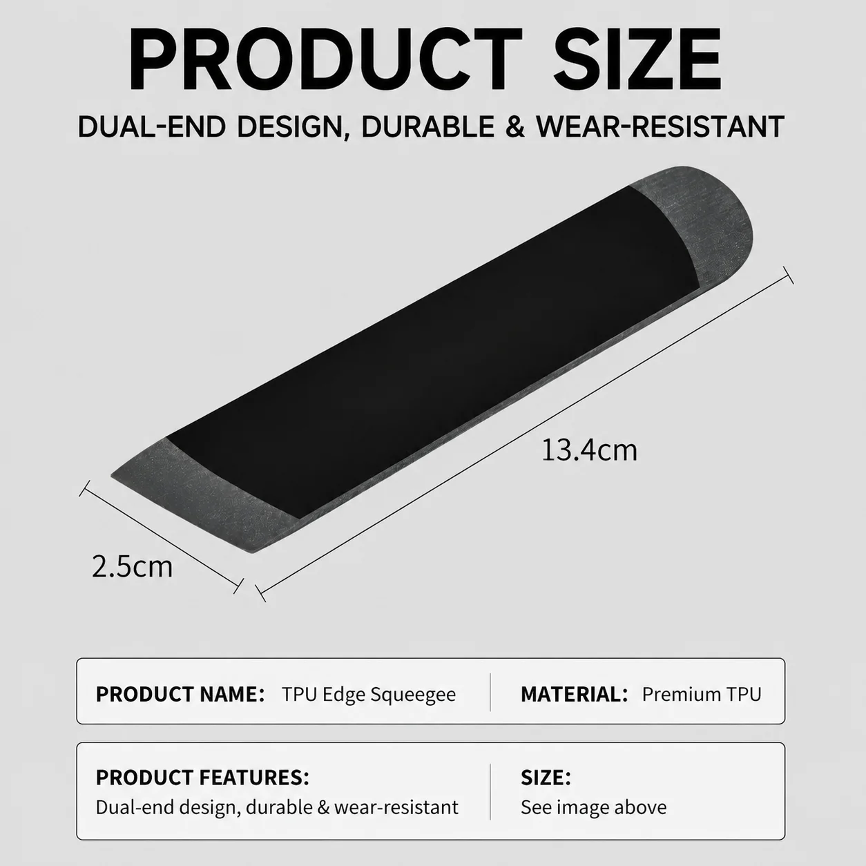 Car Wrap Edge Tool TPU Vinyl Wrap Installation Tool Dual End PPF Film Squeegee Gap Finishing Tool for Car Window Tint Sticker view 6