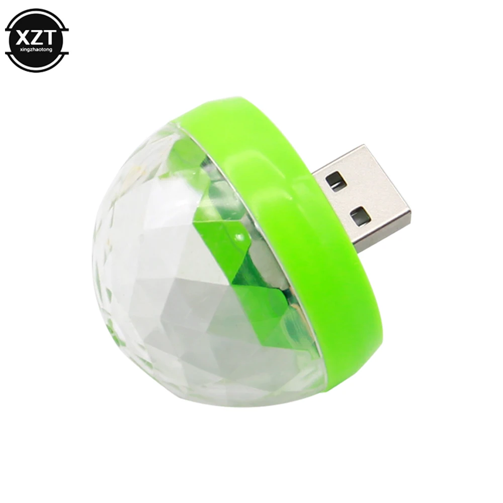 USB Voice Controlled Party Light Car Atmosphere Light Disco Light Hot Field Jump DJ Disco Ball Stage Lamp ForApple Android Phone