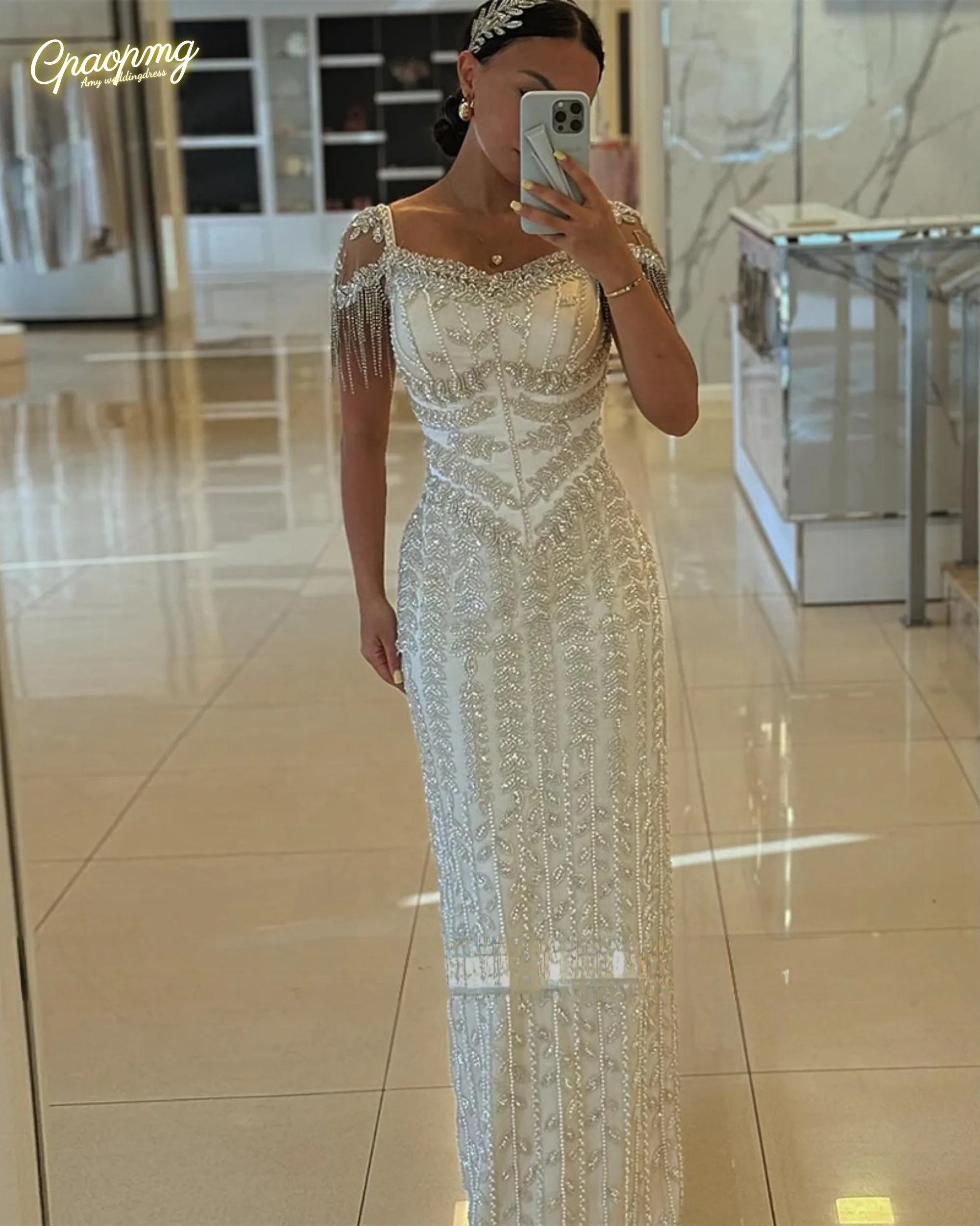 

Очаровательные тяжелые рабочие вечерние платья по индивидуальному заказу, атласное платье-футляр на день Святого Валентина, платье цвета слоновой кости с v-образным вырезом и бусинами, платье для дня рождения с кисточками